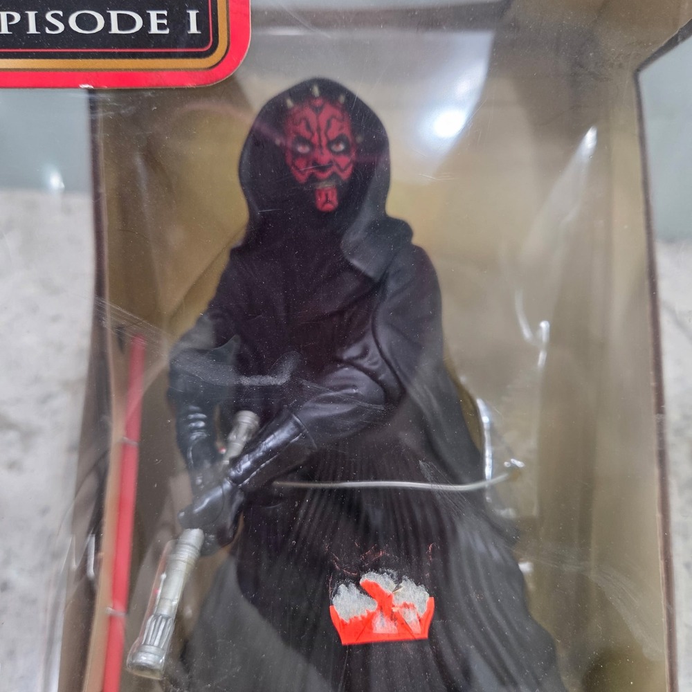 NEW Star Wars Darth Maul Character Lightsaber‎ Glow Dark Box damage